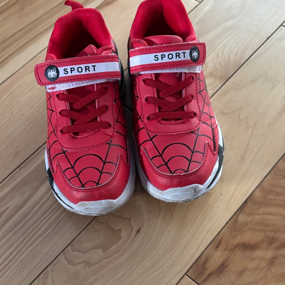 Red Spider Web Kids Shoes